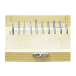 2234 10 PCS Carbide Burr Set in wooden case