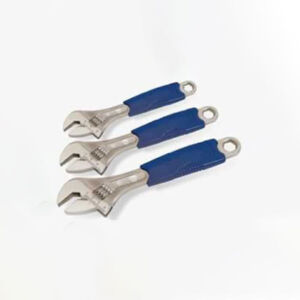 4114 Adjustable wrench, Nickel-iron alloy w/ plastic handle