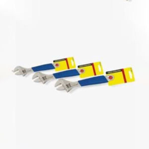 4127 Adjustable wrench, nickel-iron w/ plastic handle